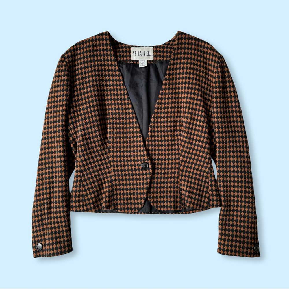 Vintage Spitalnick & Co. Brown and Black Blazer